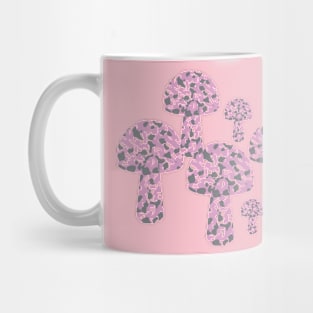 Soft pink spotted mushrooms Mug